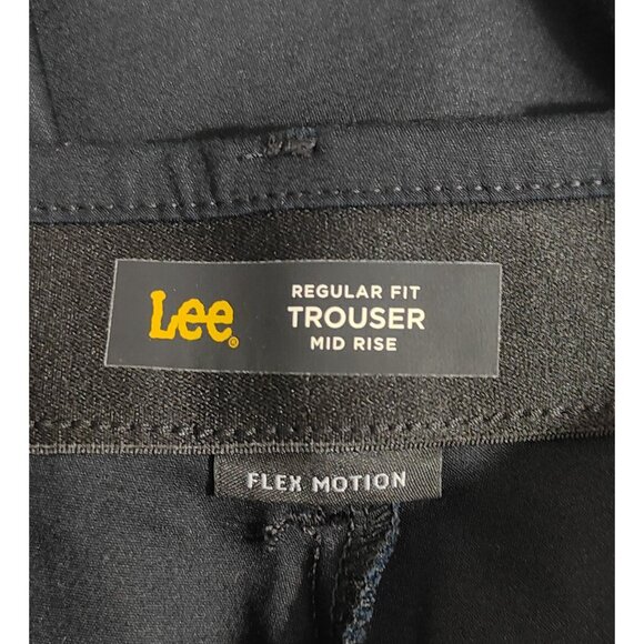 Lee Women's Ultra Lux Comfort Regular Fit Mid Rise Black Trousers Size 4 Medium - Picture 4 of 5